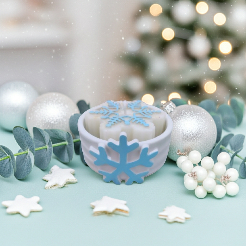 Concrete Jar Snowflake Scented Candle