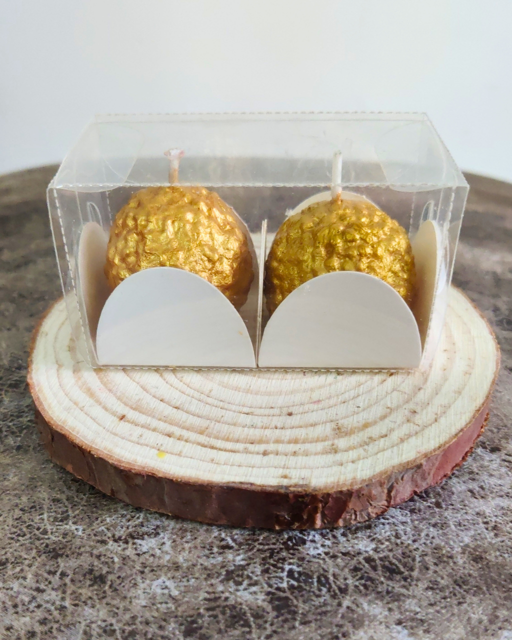 Premium Golden Laddoo Wax Scented Candle