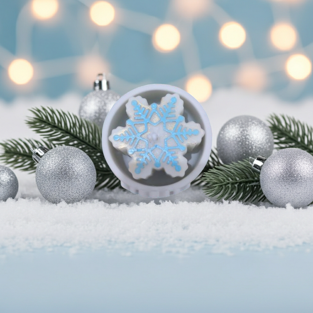 Concrete Jar Snowflake Scented Candle