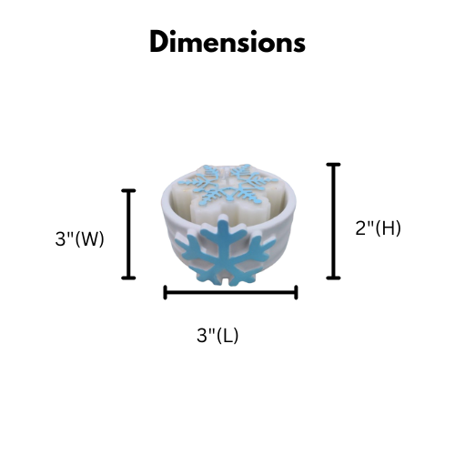 Concrete Jar Snowflake Scented Candle