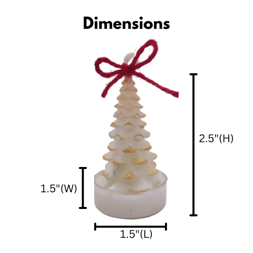 Christmas Tree Acrylic Tealight Scented Candle