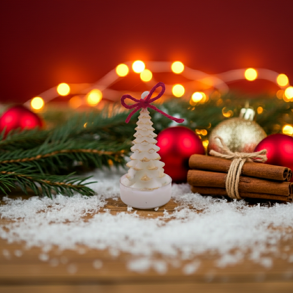 Christmas Tree Acrylic Tealight Scented Candle