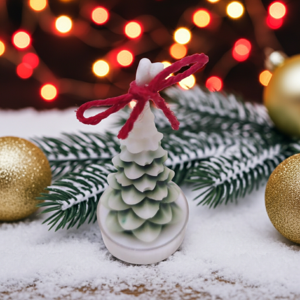 Christmas Tree Acrylic Tealight Scented Candle