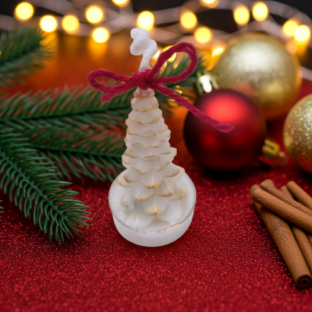 Christmas Tree Acrylic Tealight Scented Candle
