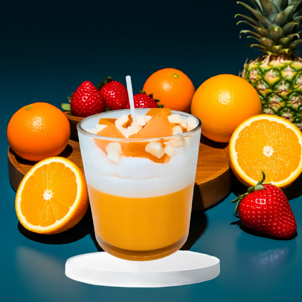 Fruit Crush Scented Candle in Glass Jar