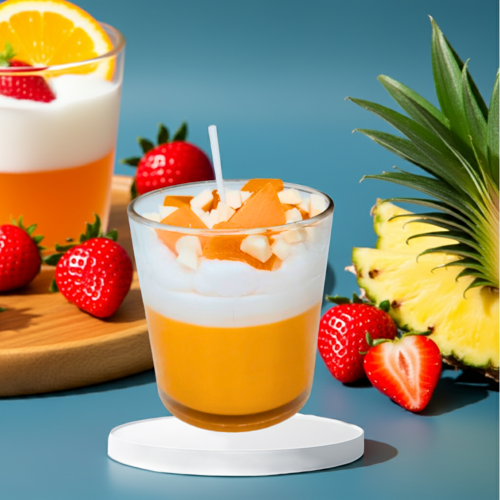Fruit Crush Scented Candle in Glass Jar
