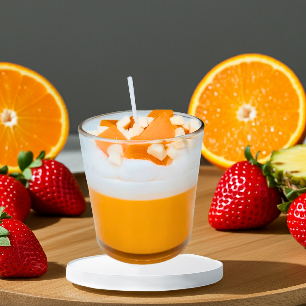 Fruit Crush Scented Candle in Glass Jar