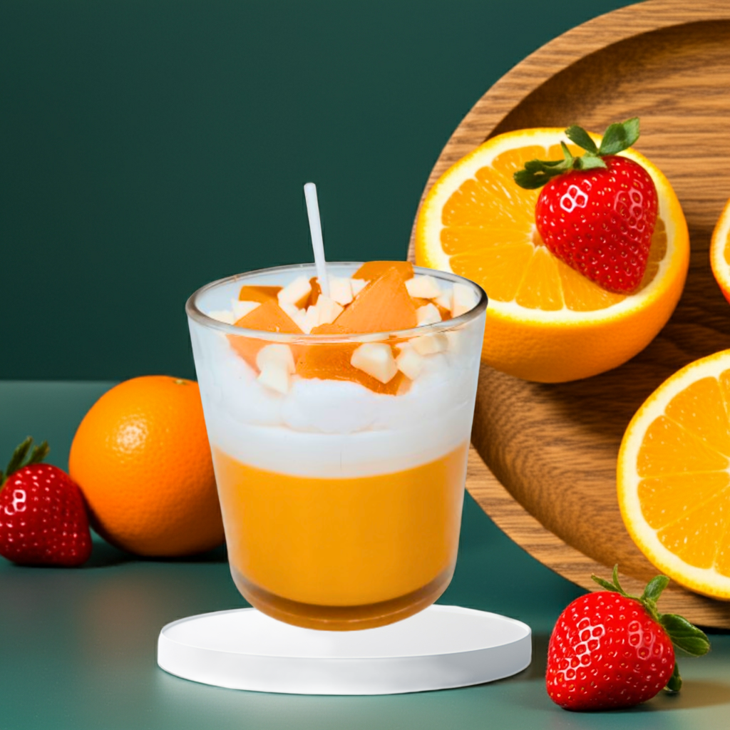 Fruit Crush Scented Candle in Glass Jar
