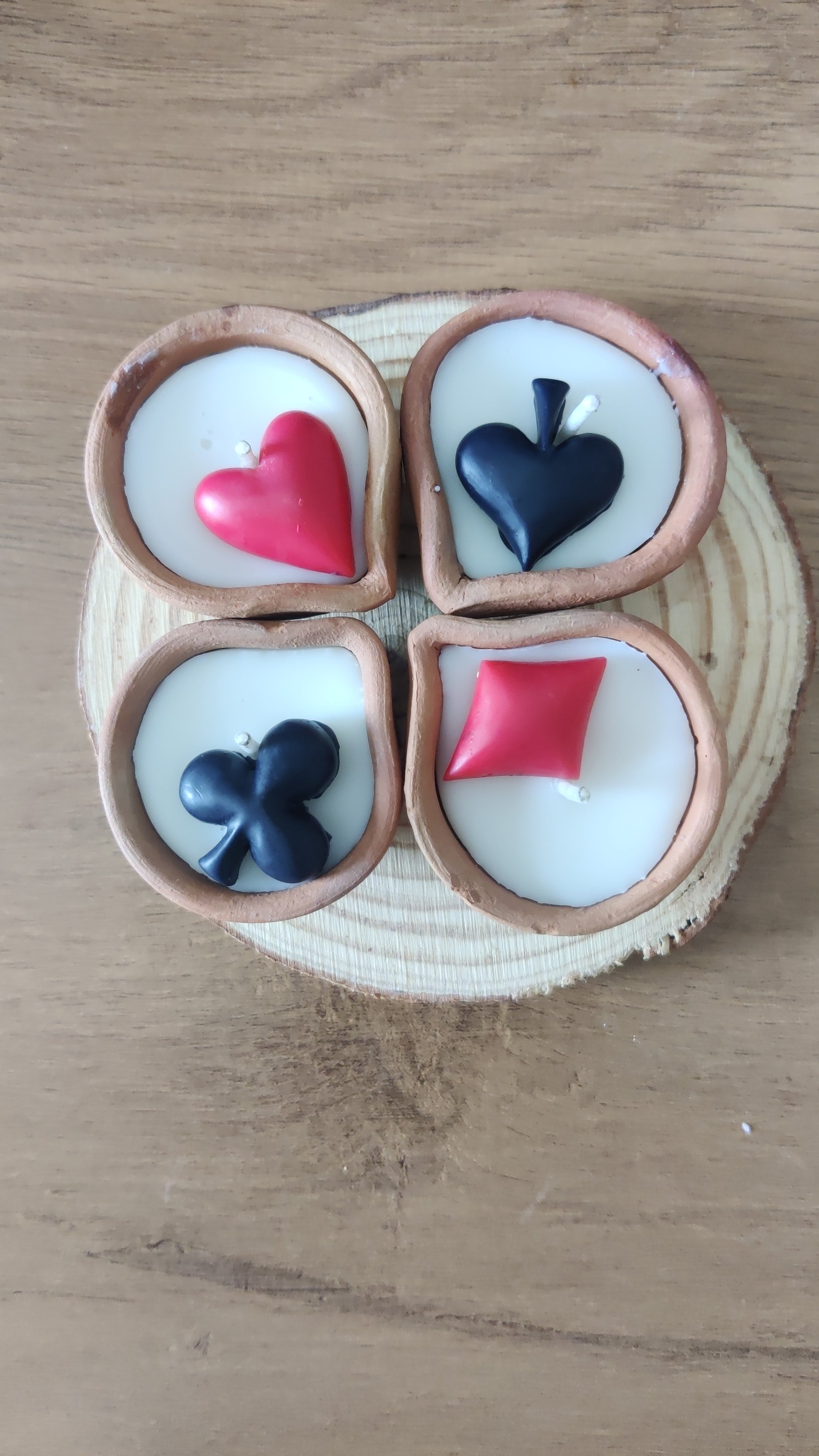 Earthen Diya Scented Candle with Wax Flower