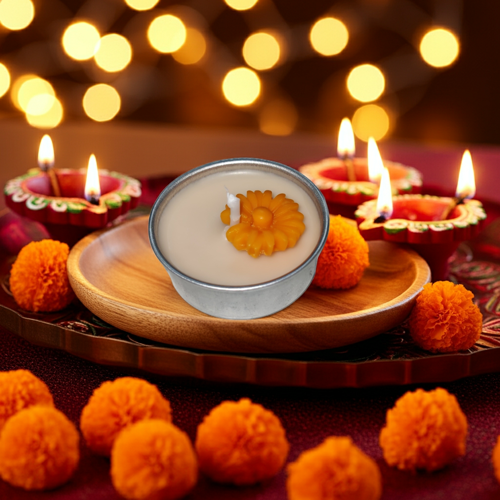 Round Tin TeaLight Scented Candle